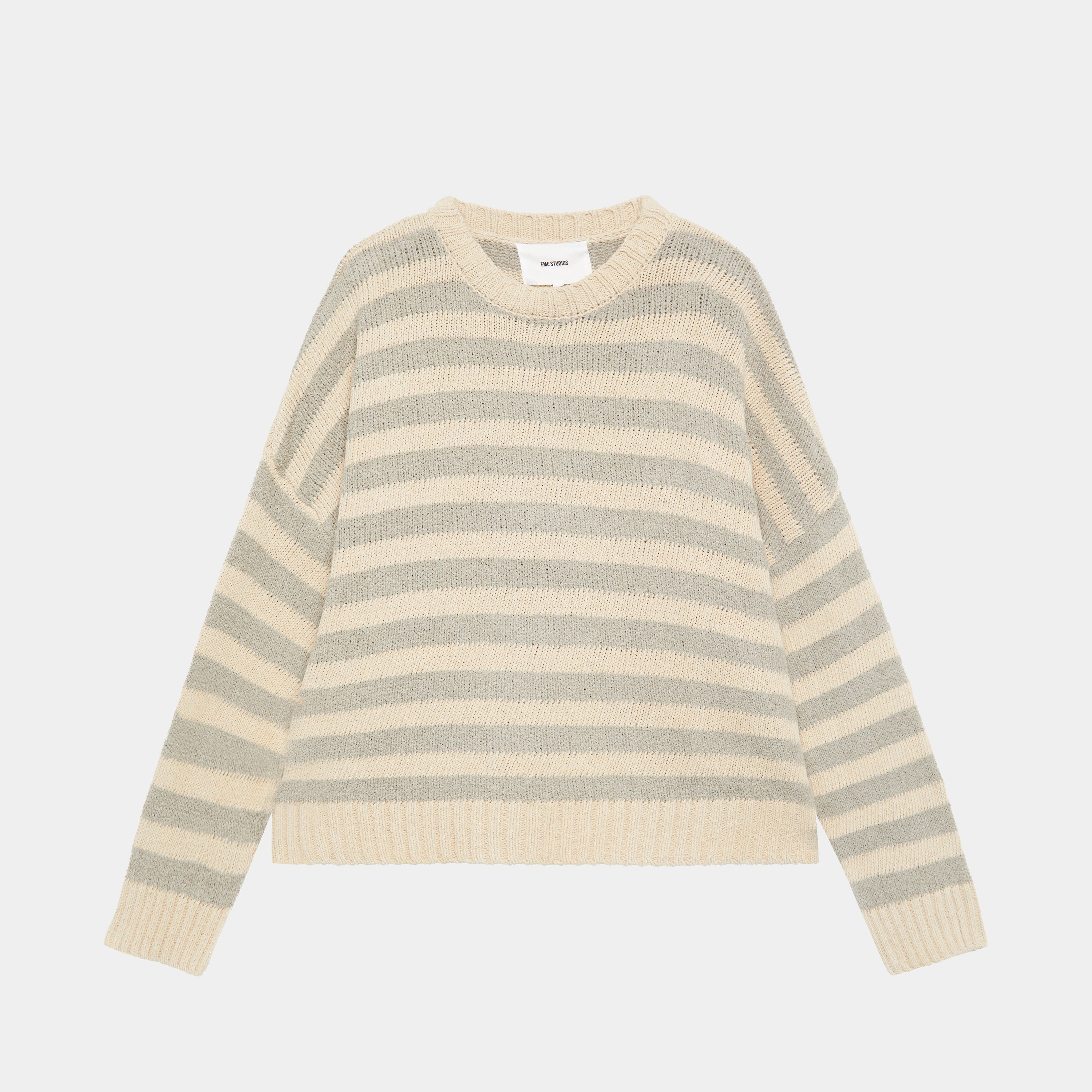 Men's Sweaters with Long SleevesCurlow Stripped Knit