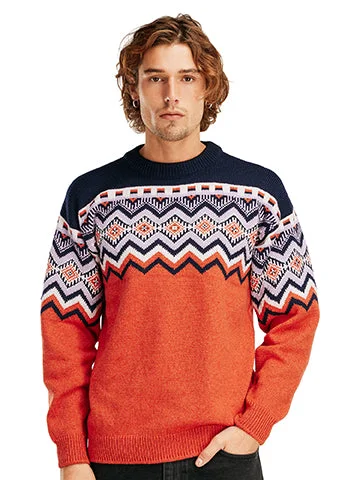 Men's Sweaters with Button-Up CollarsDale of Norway - Randaberg Men's Sweater - Orange