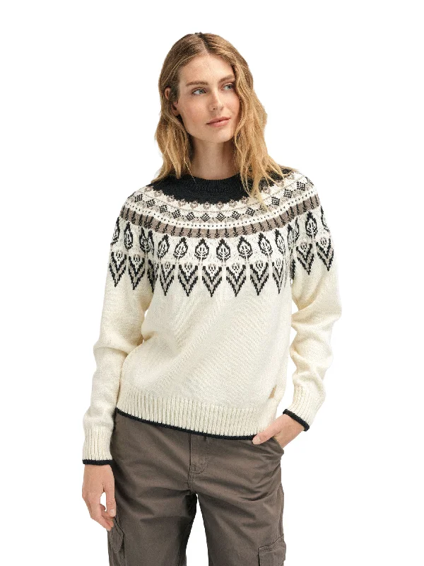 Fitted Men's Slim-Fit SweatersDale of Norway - Sula Sweater - Offwhite Coffee Sandstone