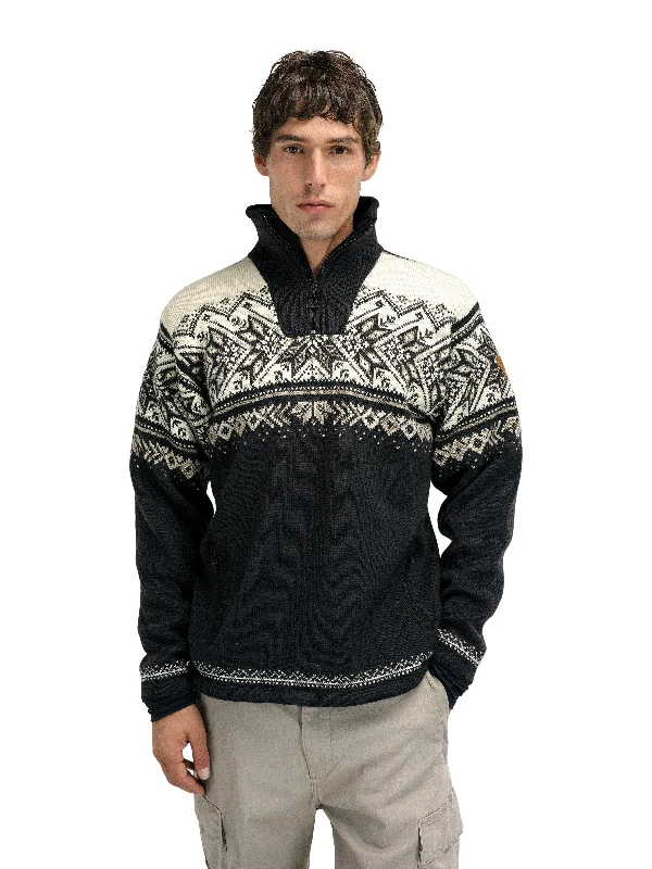 Men's Sweaters with Thumbholes in SleevesDale of Norway - Vail Weather Proof - Black Sandstone