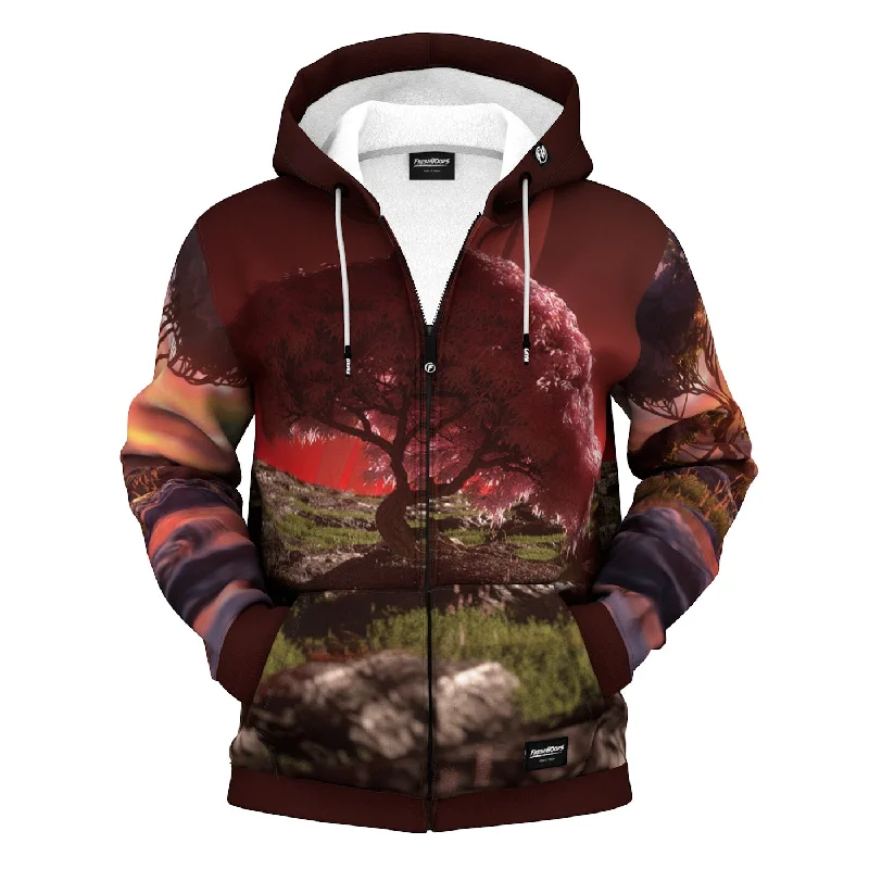 Luxurious Men's Cashmere HoodiesDawn Tree Zip Up Hoodie