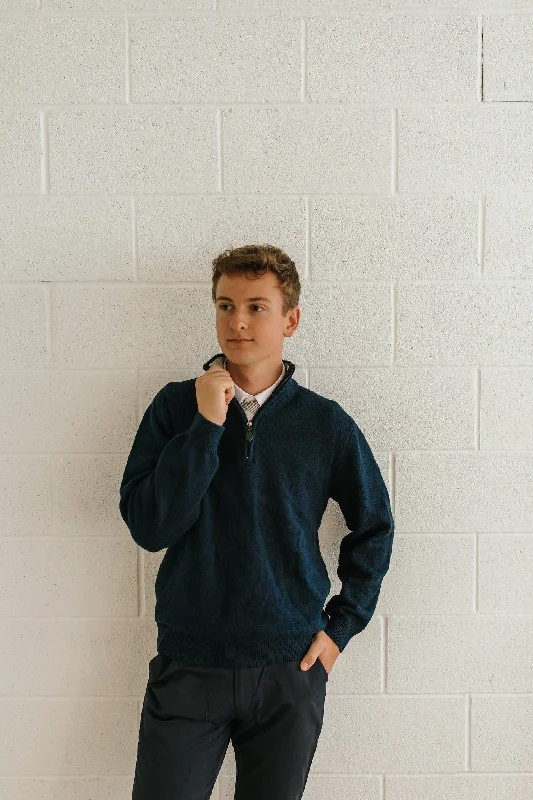 Men's Sweaters with Skinny FitsQuarter Zip Sweater