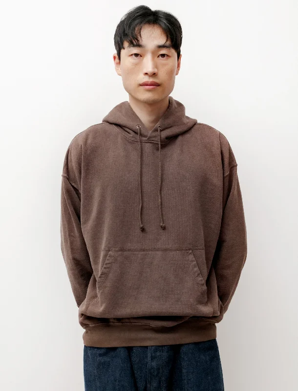 Men's Sweaters with Hidden PocketsHooded Sweatshirt Organic Cotton Hemp Faded Brown