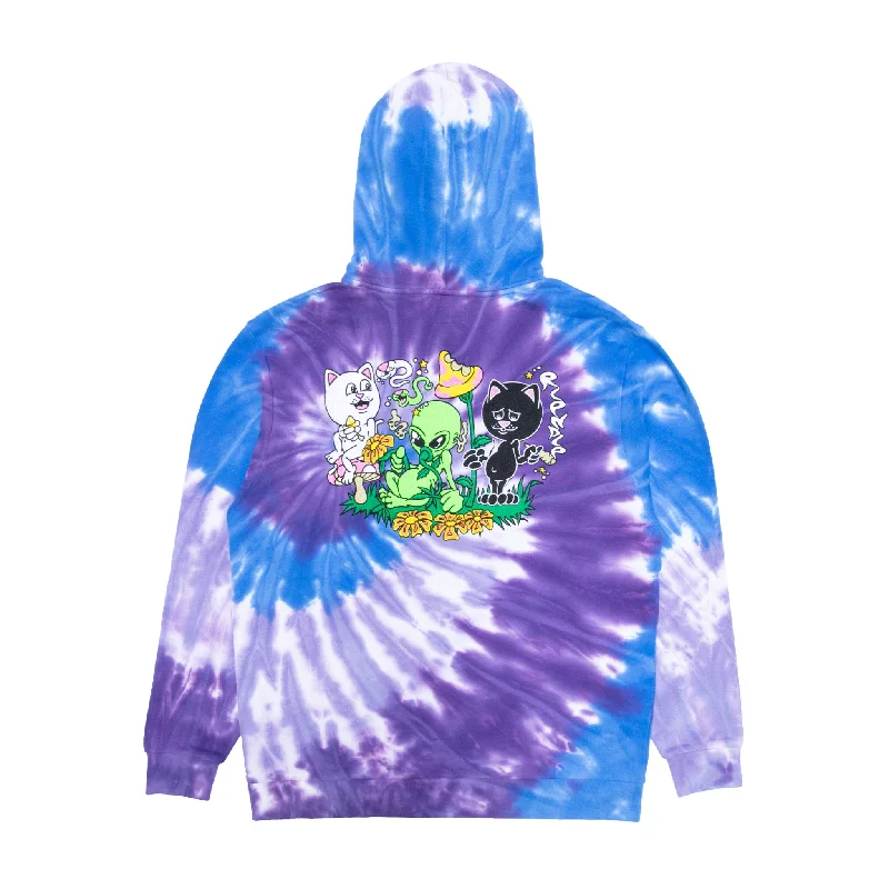 Men's Hoodies with Relaxed FitsFriday Jr Hoodie (Purple/Lilac Spiral Dye)