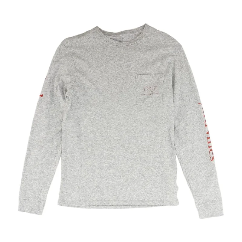 Striped Men's TopsGray Solid Crewneck T-Shirt