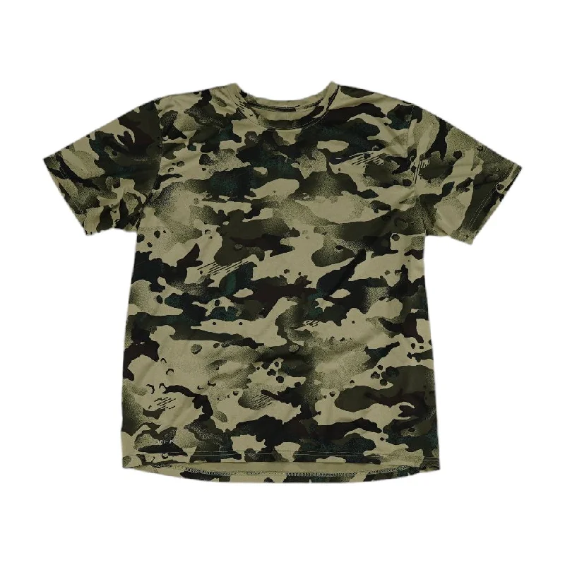 Breathable Men's Mesh TopsGreen Camo Active T-Shirt