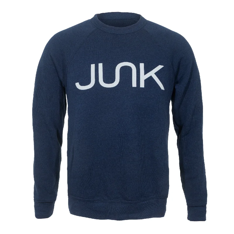 Men's Hoodies for Every OccasionJUNK Heathered Navy Crew Sweatshirt