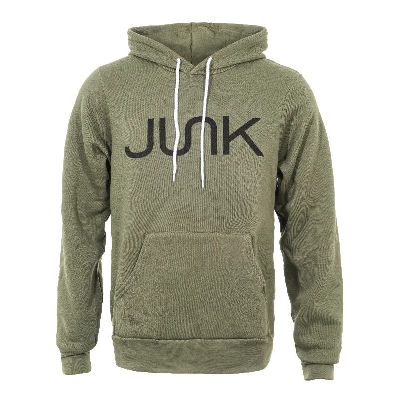 Men's Hoodies for StreetwearJUNK Military Green Hoodie