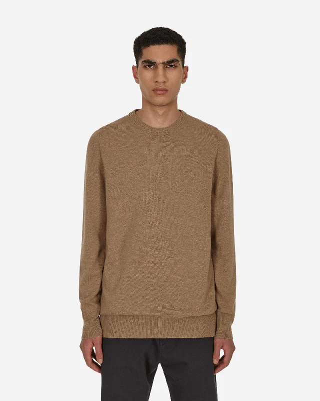 Warm Men's Hooded SweatersWool Sweater Brown