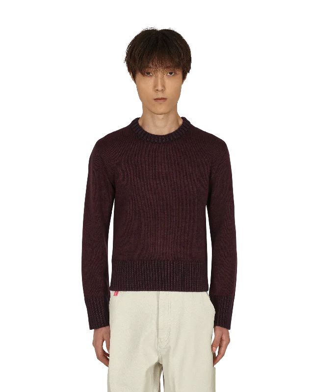 Men's Sweaters with Shawl CollarsShrunken Crewneck Sweater Red