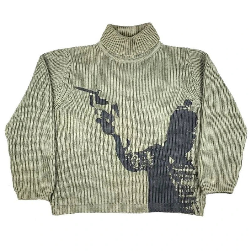 Men's Sweaters with Drawstring WaistbandsNB Gun Knit Sweater