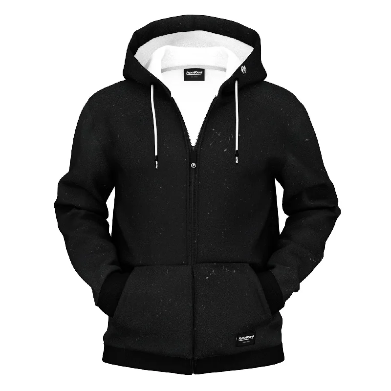 Men's Hoodies with Hidden Pockets for PhonesMoon Elephant Zip Up Hoodie