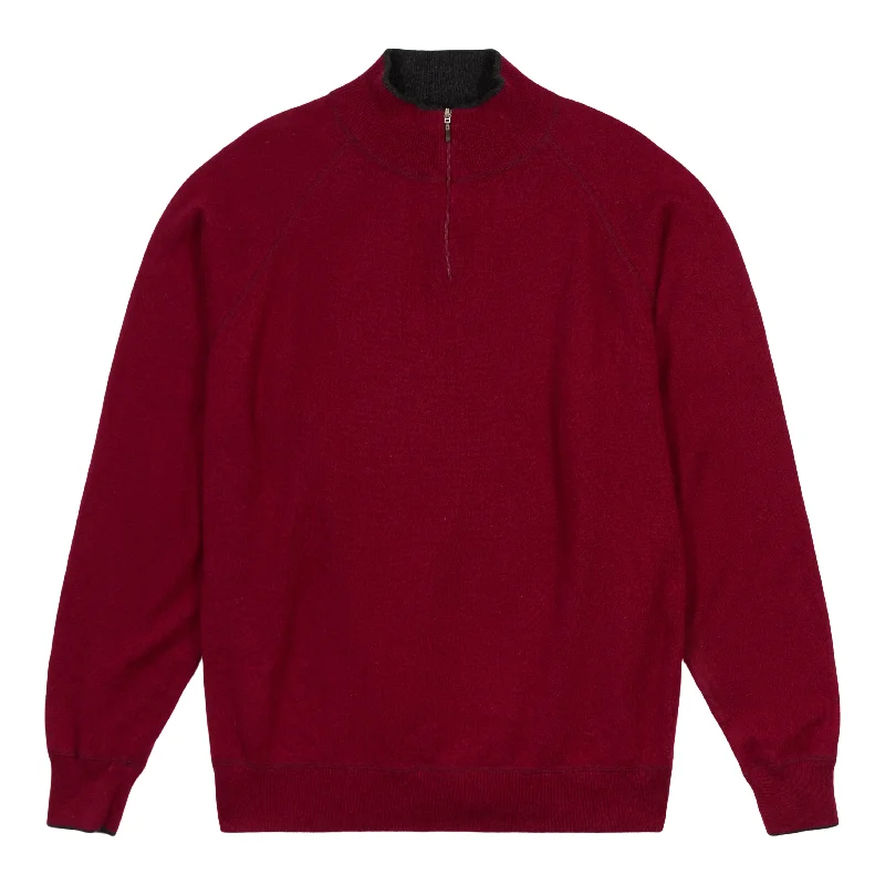 Men's Sweaters with ThumbholesM's Cashmere 1/4 Zip