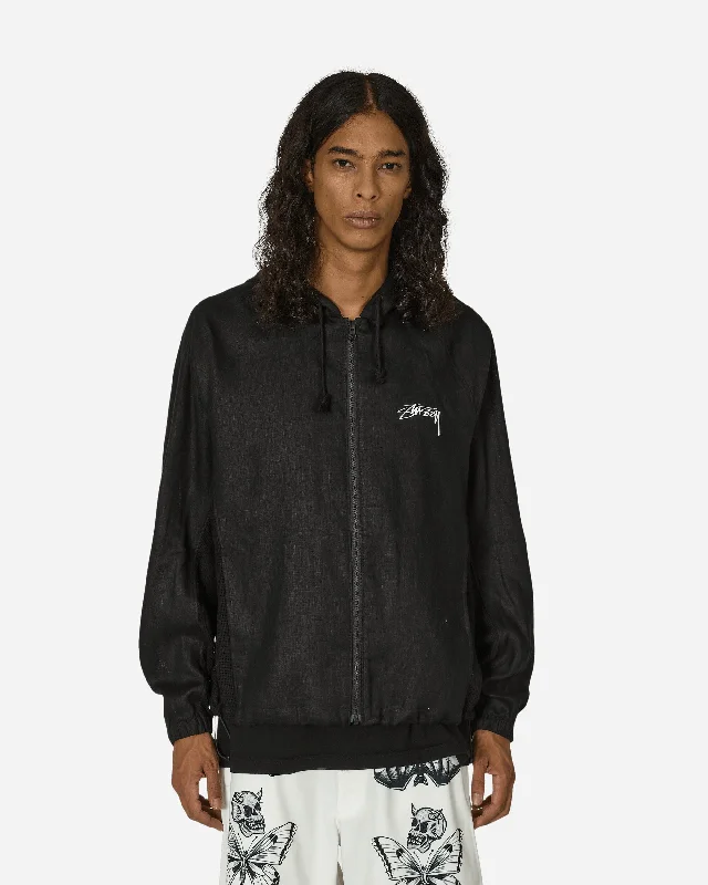 Waterproof Men's ParkasStüssy Linen Shell Jacket Black