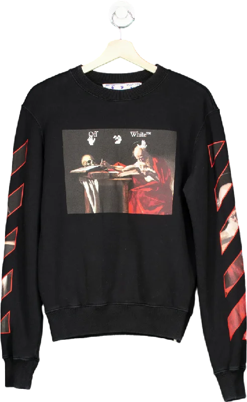 Men's Shirts with Surplice HemlinesOff-White Black Caravaggio Painting sweatshirt UK XS