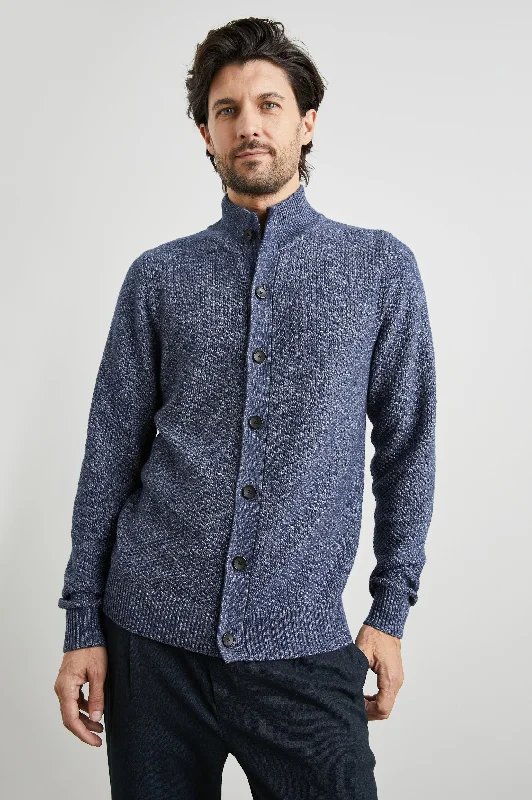 Men's Sweaters with ButtonsPARK CARDIGAN - PEACOAT