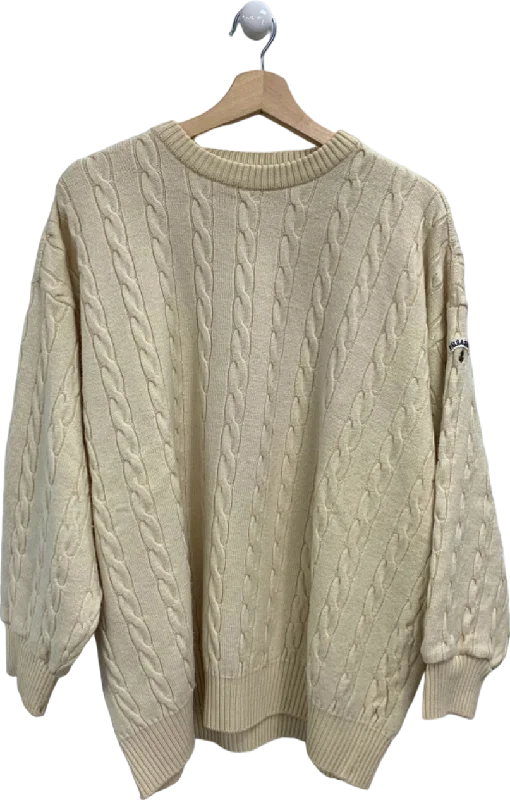 Men's Shirts with Logo EmbossmentsPaul & Shark Cream Cable Knit Jumper UK XL