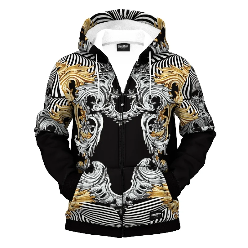 Men's Hoodies for AutumnPlatinum Gold Zip Up Hoodie