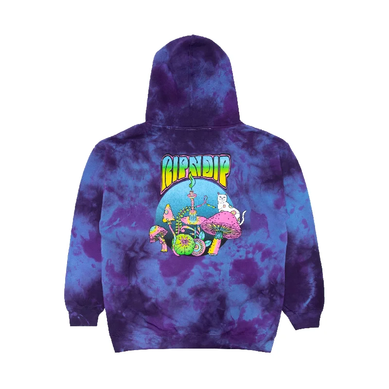 Modern Men's Tech HoodiesPsychedelic Hoodie (Blue/Purple Lightning)