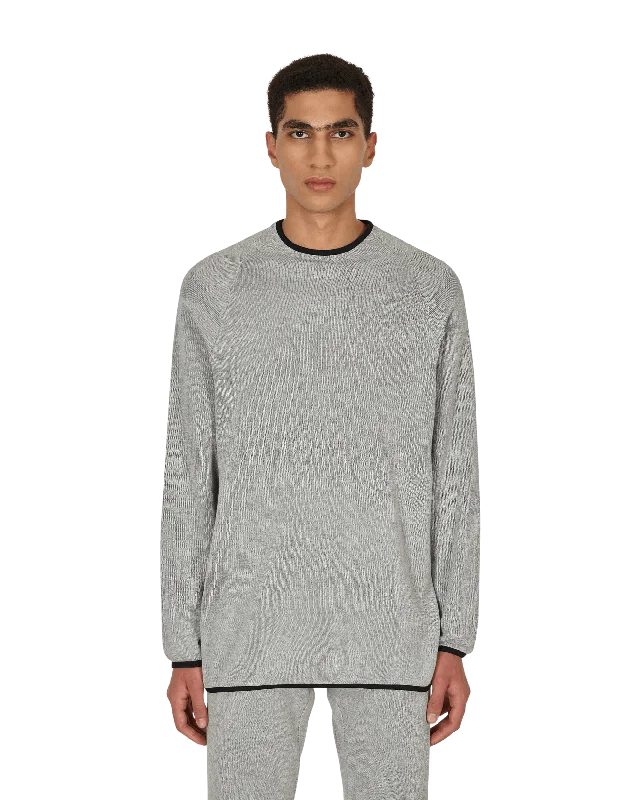 Men's Sweaters with Hooks and LoopsKnitted Underlayer Top Grey