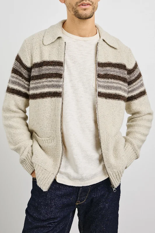 Men's Sweaters with Patch PocketsSELDON CARDIGAN - OAT TAR