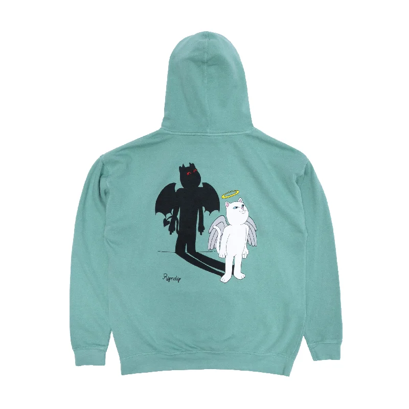 Men's Hoodies with Extra-Long SleevesShadow Friend Hoodie (Light Pine)