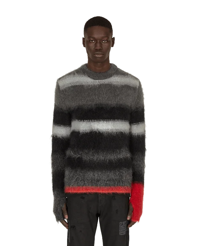 Casual Men's Pullover SweatersCommando Knit Mohair Sweater Multicolor