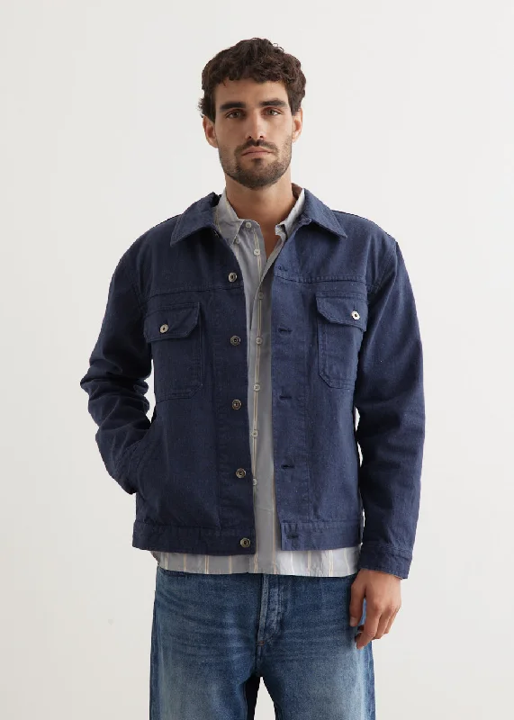 Men's Coats with Ripstop FabricTrucker Jacket