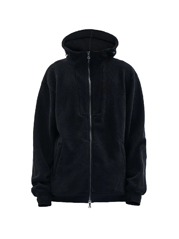 Men's Hoodies with Reinforced Cuffsurrieta textured cotton zipped sweatshirt