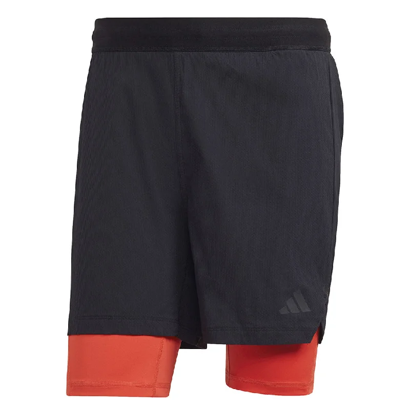 Comfortable Men's Parkasadidas - Men's Power Workout Two-In-One Shorts (HY0778)