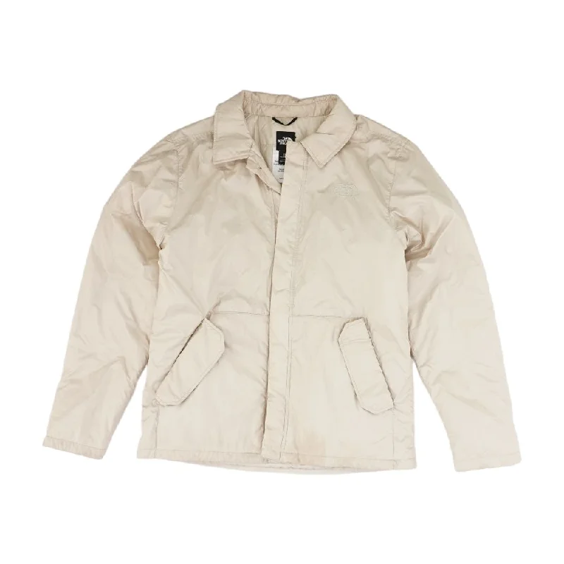 Practical Men's RaincoatsBeige Solid Jacket