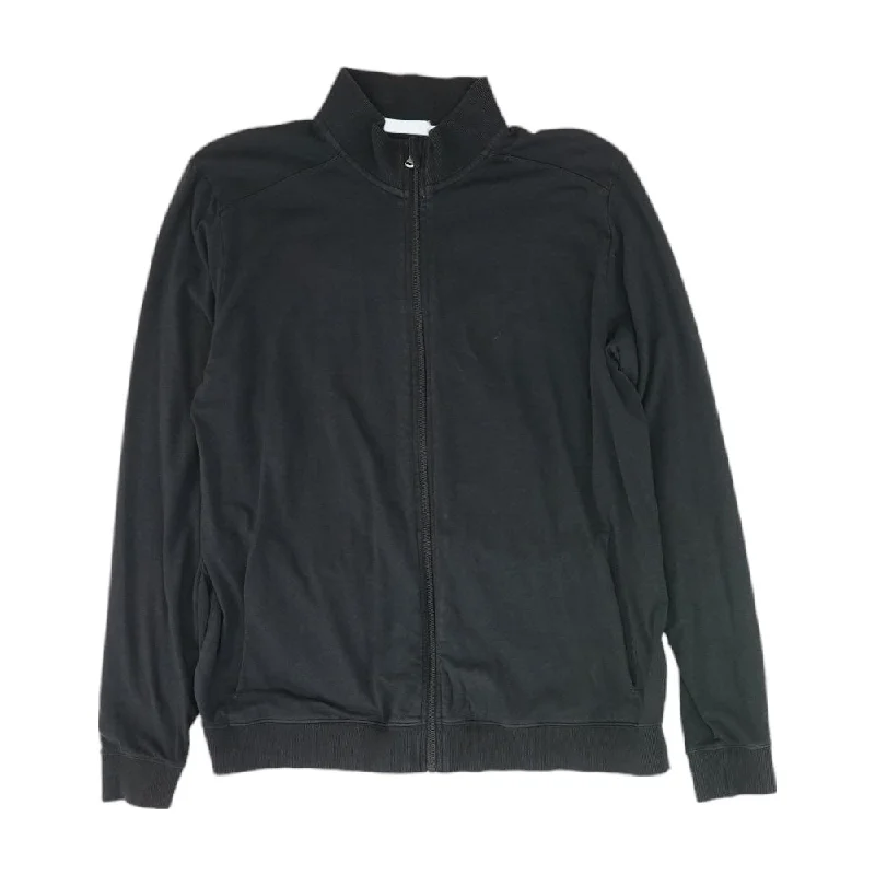 Men's Coats for Short MenBlack Solid Bomber Jacket