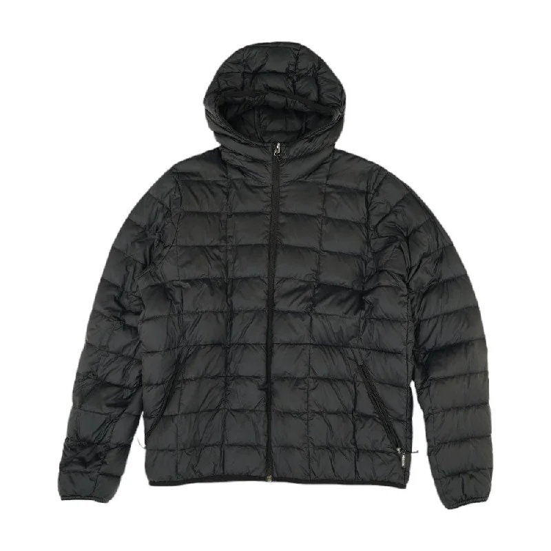 Men's Coats for SkiingBlack Solid Puffer Jacket