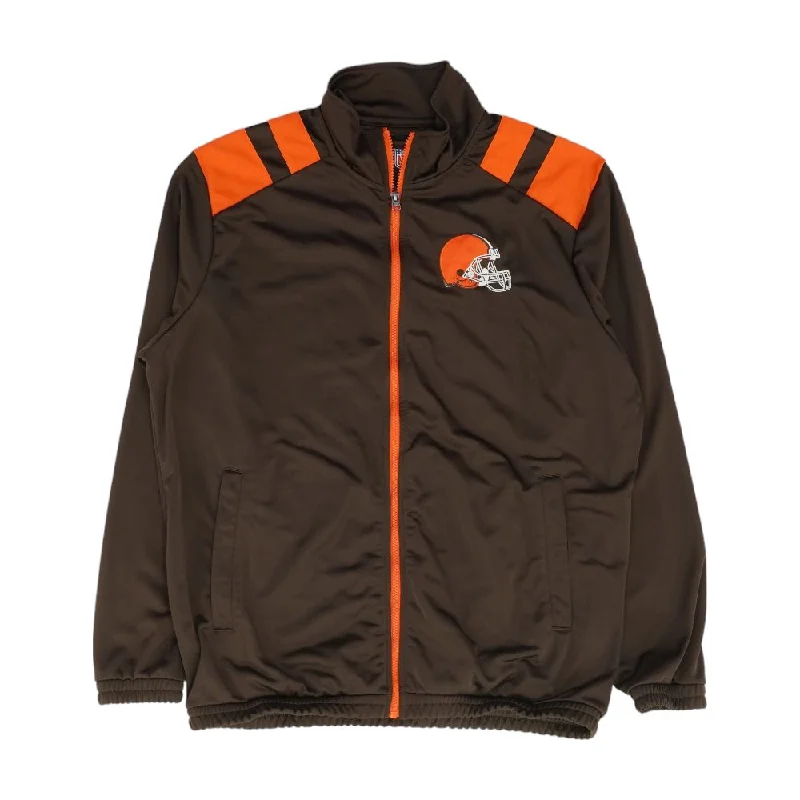 Men's Coats with Military InfluenceBrown Cleveland Browns Lightweight Jacket