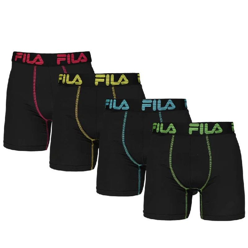 Durable Men's Car CoatsFILA - Men's 4 Pack Boxer Brief (FM412BXPB9 001)