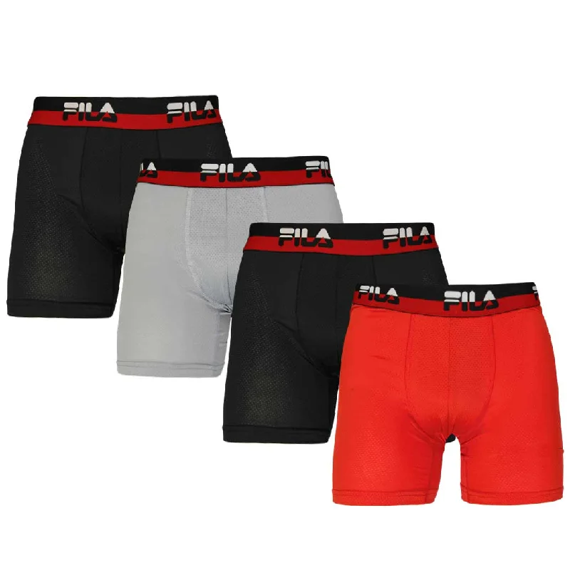 Practical Men's RaincoatsFILA - Men's 4 Pack Boxer Brief (FM412BXPM8 034)