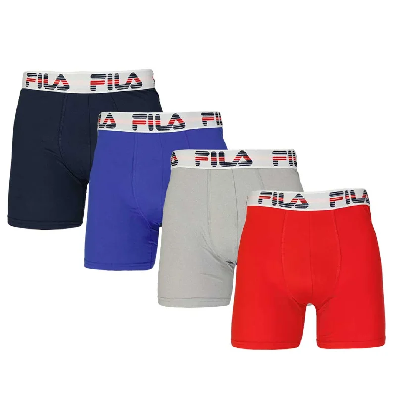 Luxurious Men's Cashmere CoatsFILA - Men's 4 Pack Boxer Brief (FM412BXPB9 600)