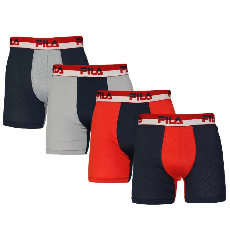 Comfortable Men's ParkasFILA - Men's 4 Pack Boxer Brief (FM412BXPM8 020)