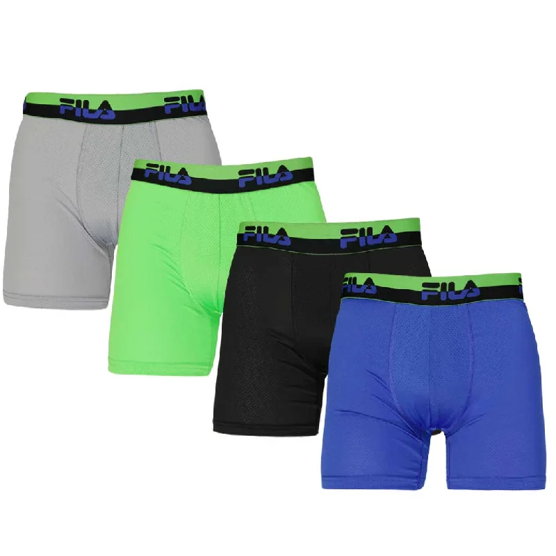 Functional Men's Ski JacketsFILA - Men's 4 Pack Boxer Brief (FM412BXPM8 334)