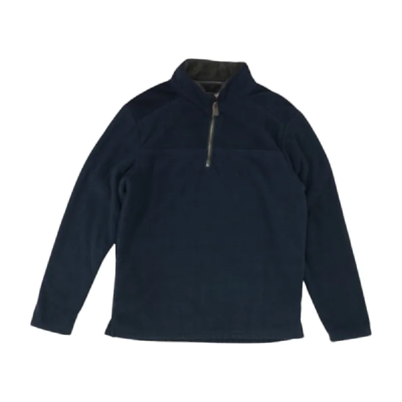 Unique Men's Flight JacketsNavy Solid 1/4 Zip Pullover