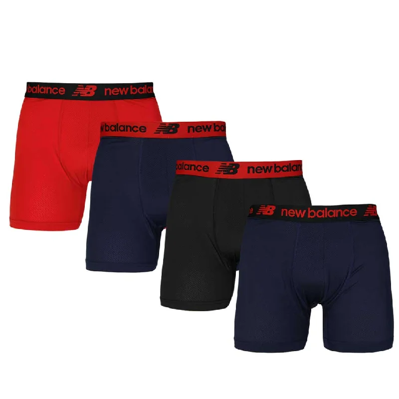 Men's Coats without LiningNew Balance - Men's 4 Pack Mesh Boxer Brief (NB 3015-4-199N)