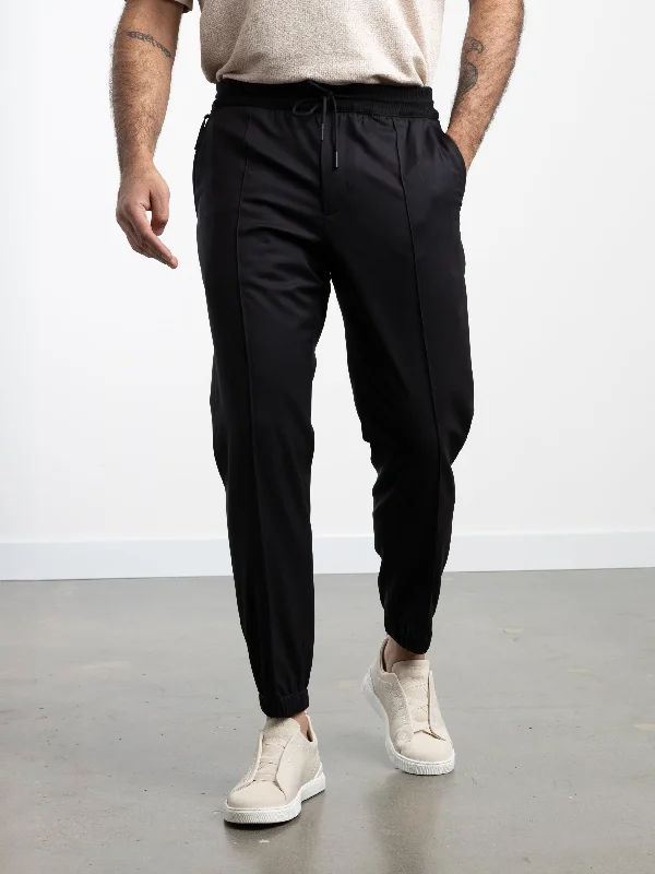 Men's Dress Pants for Special OccasionsBlack High Performance™ Wool Joggers