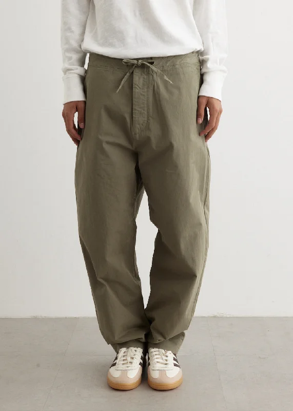 Men's Pants with Contrast Fabric PanelsBradford Peached Cotton Pants