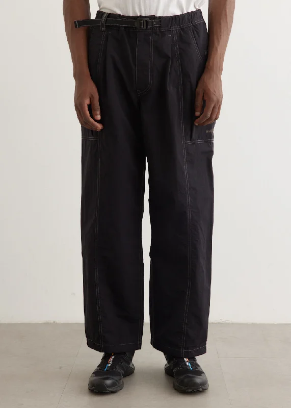 Men's Pants with Side PocketsCrinkled Nylon Pants