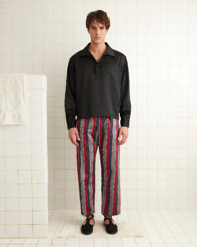 Men's Pants with Zippered PocketsMarina Stripe Pajama Pants