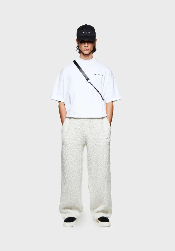 Casual Men's ChinosMKI CHUNKY RIB KNIT WIDE LEG JOGGERS